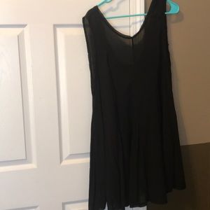 black flowy dress